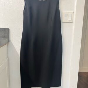 Jones Studio Classic Black Sleeveless Midi Dress